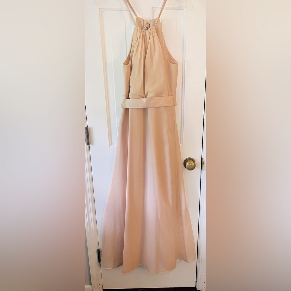PRETTY MAIDS Floor Length Juniors Girls Dusty Rose Bridesmaid/Formal Gown SZ: 16